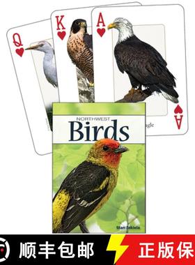 【3-4周达】Birds of the Northwest Playing Cards [9781591933861]