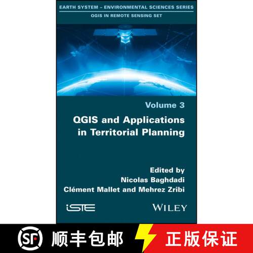 【3-4周达】精装 Qgis And Applications In Territorial Planning [Wiley环境学] [9781786301895]