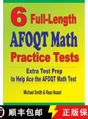 预订 6 Full-Length AFOQT Math Practice Tests : Extra Test Prep to Help Ace the AFOQT Math Test [9781646127221]