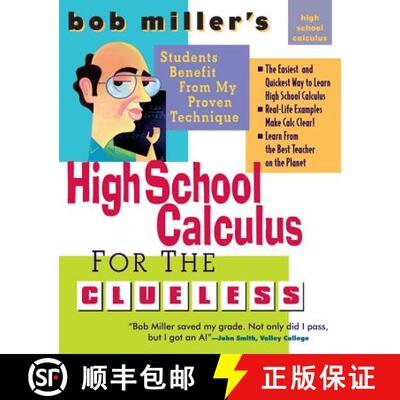 【3-4周达】Bob Miller's High School Calc for the Clueless: Honors and AP Calculus AB and BC [9780071488457]