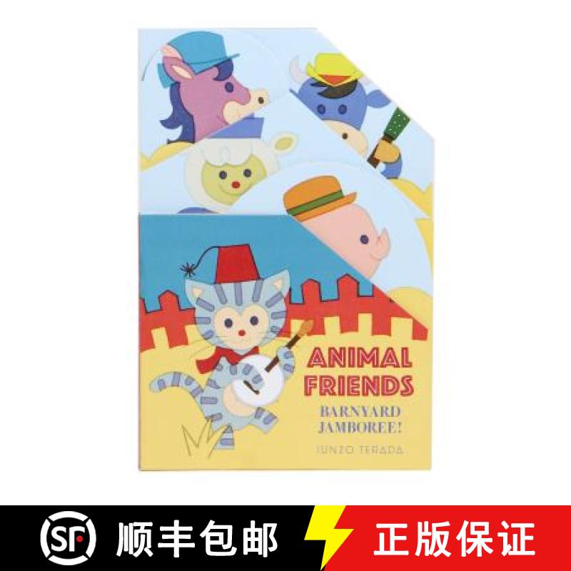 【3-4周达】Animal Friends: Barnyard Jamboree!: (Animal Books for Toddlers, Farm Animal Board Book) [9781452151892]