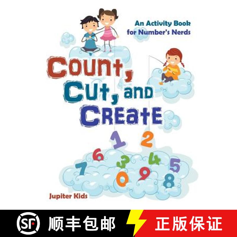 【3-4周达】Count, Cut, and Create: An Activity Book for Number's Nerds [9781683260998]