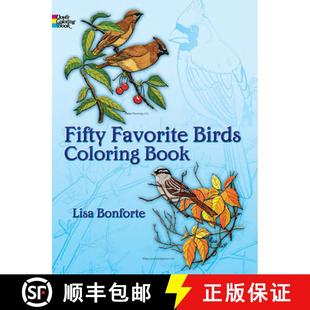 Birds Colouring Book 预订 9780486242613 Favourite Coloring Fifty