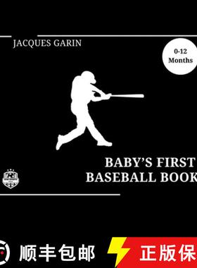 【3-4周达】Baby's First Baseball Book: Black and White High Contrast Baby Book 0-12 Months on Baseball [9780645837377]