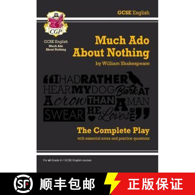 【3-4周达】Much Ado About Nothing - The Complete Play with Annotations, Audio and Knowledge Organisers [9781782948520]