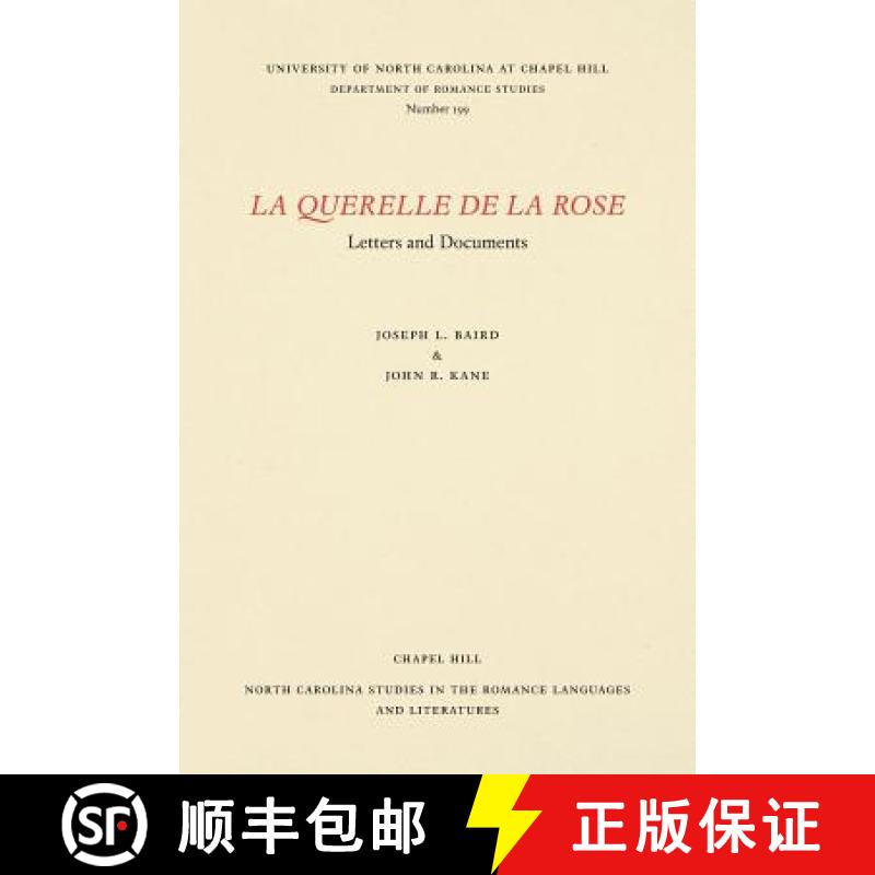 预订 La Querelle de la rose: Letters and Documents [9780807891995]