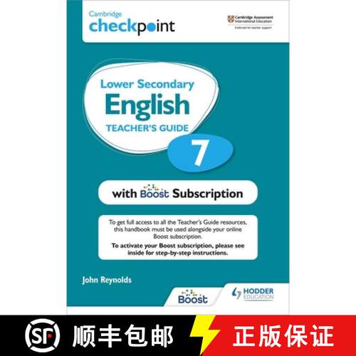 【3-4周达】Cambridge Checkpoint Lower Secondary English Teacher's Guide 7 with Boost Subscription Boo... [9781398300668]