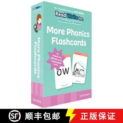 现货 牛津自然拼读闪卡音节学习 Read Write Inc. Phonics: More Phonics Flashcards [9780198386810]