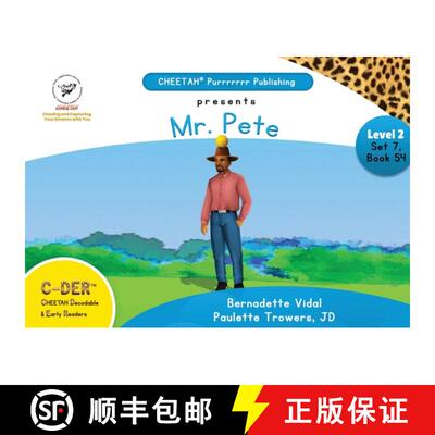 【3-4周达】C-DER (Cheetah Decodable & Early Readers) Set 7, Book 54, Mr. Pete [9798330339372]