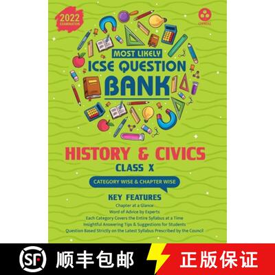 【3-4周达】Most Likely Question Bank - History & Civics: ICSE Class 10 for 2022 Examination [9789391184032]
