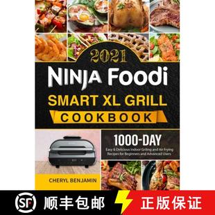 Cookbook Delicious 2021 1000 Foodi 9781801210928 Grilling an... Ninja Smart Grill Easy Day Indoor 4周达