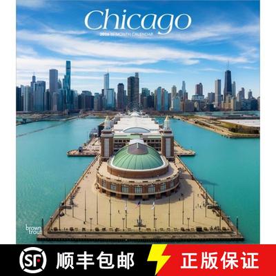 【3-4周达】Chicago 2026 12 X 24 Inch (Hanging) Monthly Square Wall Calendar Plastic-Free [9798330702848]