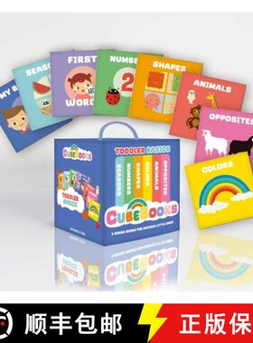 【3-4周达】Cubebooks: Toddler Basics: 8 Board Books for Curious Little Ones [9788854421295]