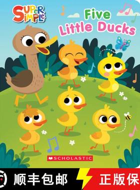 【3-4周达】SUPER SIMPLE: FIVE LITTLE DUCKS SQUISHY COUNTDOWN BOOK [9781339013176]