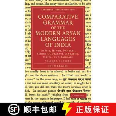 【3-4周达】Comparative Grammar of the Modern Aryan Languages of India: To Wit, Hindi, Panjabi, Sindhi... [9781108048156]