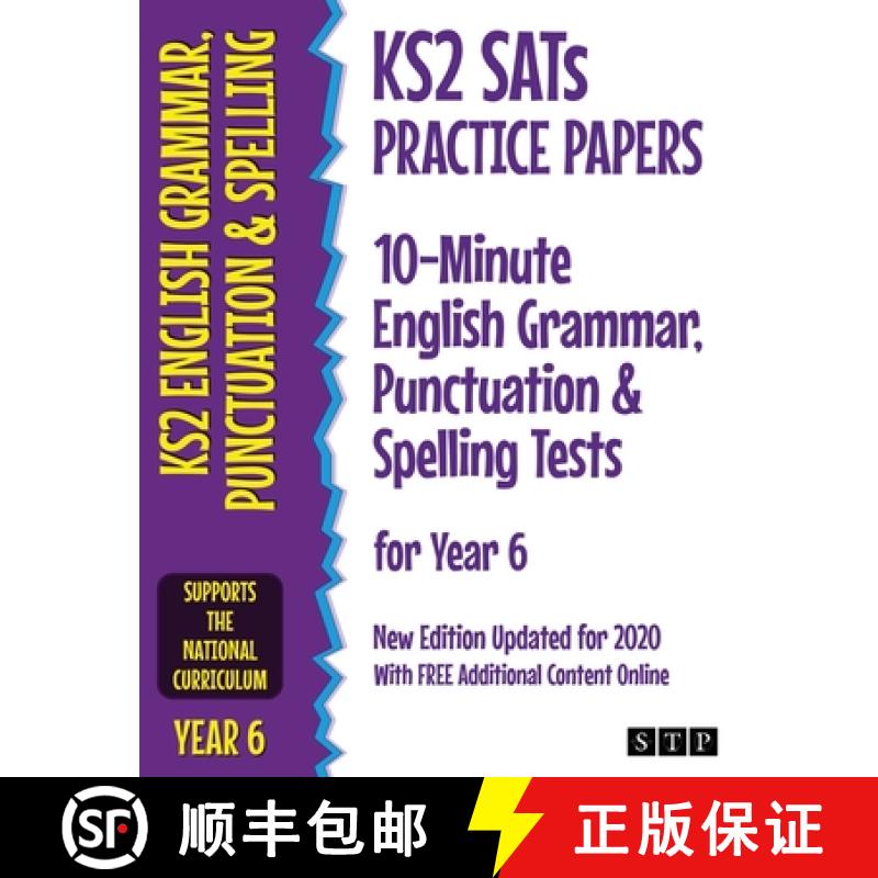 【3-4周达】KS2 SATs Practice Papers 10-Minute English Grammar, Punctuation and Spelling Tests for Yea... [9781912956050]