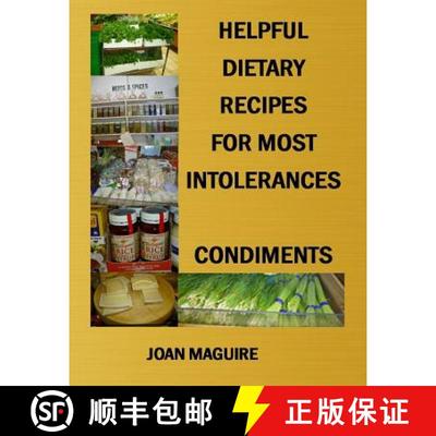 【3-4周达】Helpful Dietary Recipes For Most Intolerance Condiments [9780994543158]