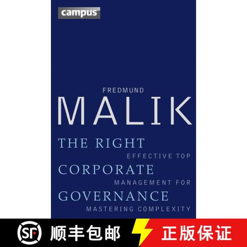 【3-4周达】精装 The Right Corporate Governance – Effective Top Management for Mastering Complexity [9783593396958]