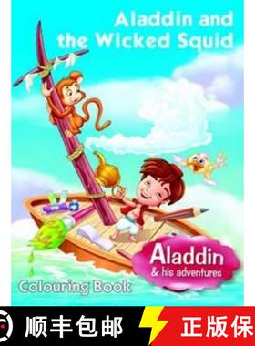 【3-4周达】Aladdin & the Wicked Squid: Colouring Book [9788131917503]