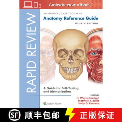 【3-4周达】Rapid Review: Anatomy Reference Guide : A Guide for Self-Testing and Memorization [9781496391605]