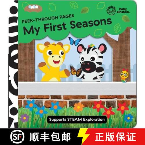【3-4周达】Baby Einstein: My First Seasons Peek-Through Pages [9781503764866]
