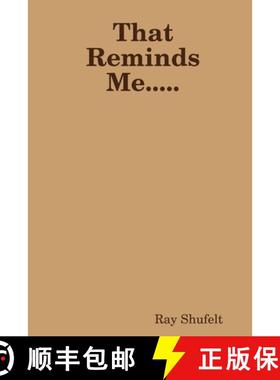 【3-4周达】That Reminds Me..... [9780359772025]