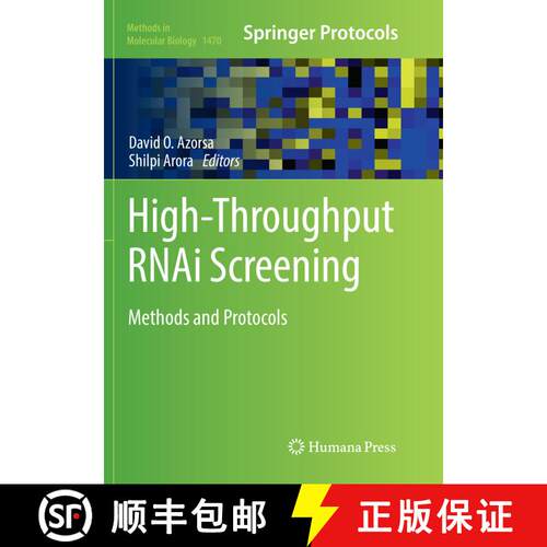 【3-4周达】High-Throughput RNAi Screening : Methods and Protocols (Softcover reprint of the original ... [9781493981687]