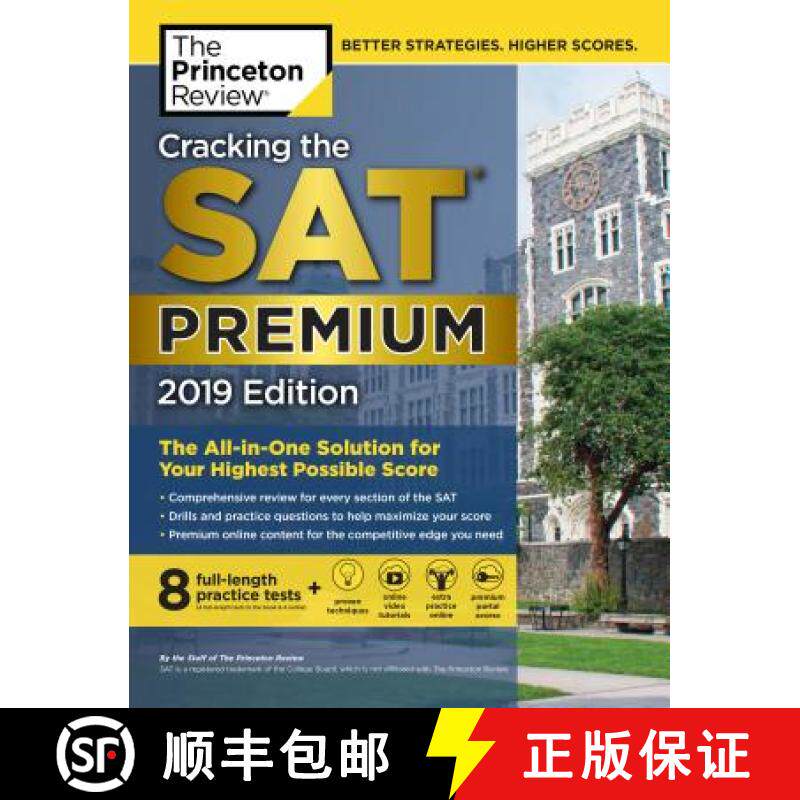 Cracking the SAT Premium Edition with 8 Practice Tests, 2019: The All-In-One Solution for Your Highes... [9781524757854]