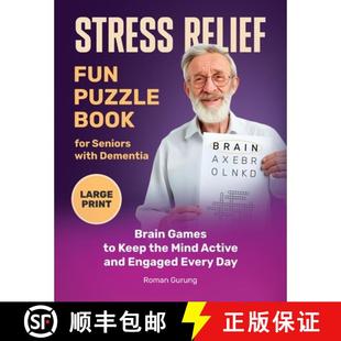 Dementia with Seniors Keep Act... the Mind 9781069015501 Puzzle 4周达 Games Stress Book Relief Brain for Fun