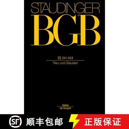 【3-4周达】精装 241-243 : (treu Und Glauben) [9783805912839]