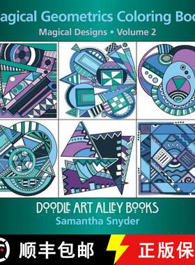 【3-4周达】Magical Geometrics Coloring Book: Magical Designs [9780997102116]
