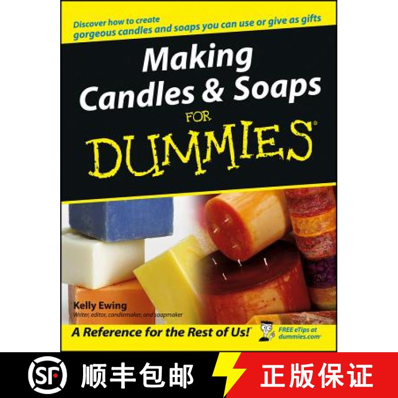【3-4周达】Making Candles & Soaps For Dummies [Wiley生活类] [9780764574085]
