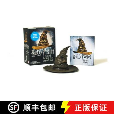【3-4周达】Harry Potter Talking Sorting Hat and Sticker Book : Which House Are You? [9780762461769]