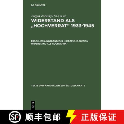 预订 Erschliessungsband zur Mikrofiche-Edition Widerstand als Hochverrat [9783598336768]