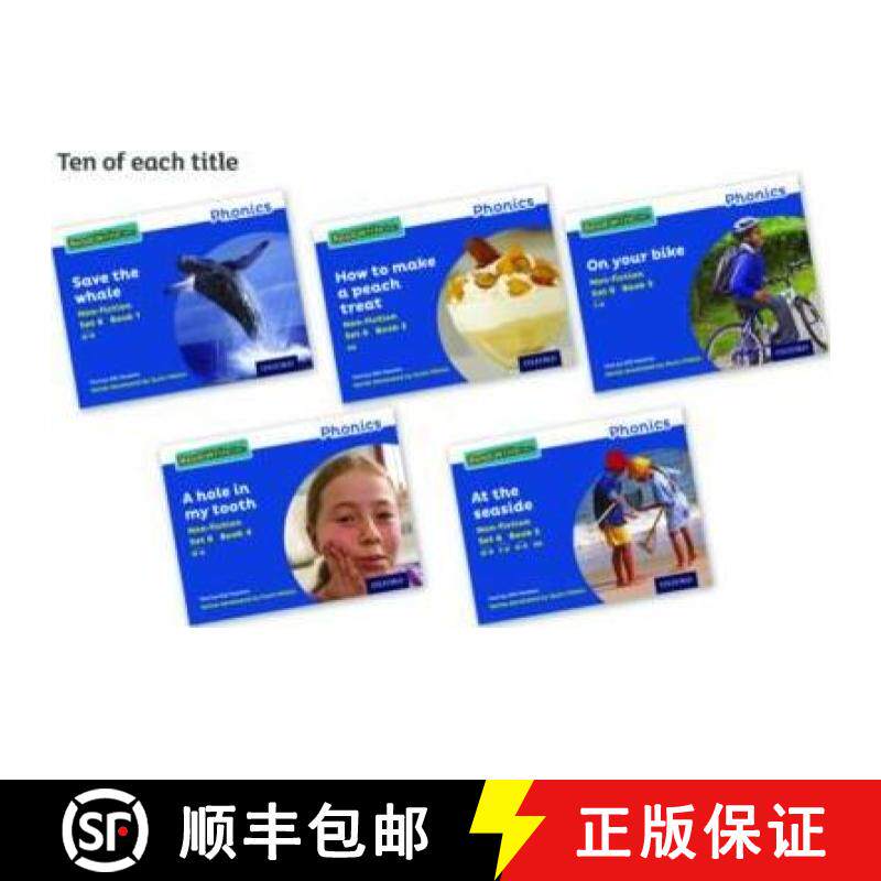 【3-4周达】Read Write Inc. Phonics: Blue Set 6 Non-fiction books (Pack of 50) [9780198373766]