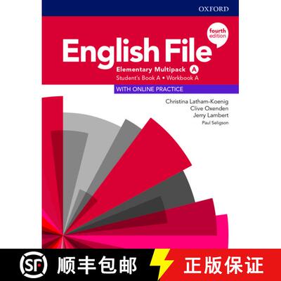【3-4周达】English File: Elementary: Student's Book/Workbook Multi-Pack A [9780194031493]