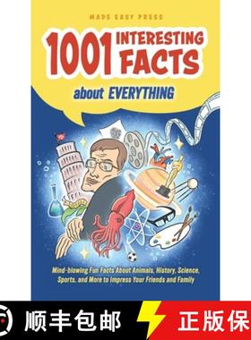 【3-4周达】1001 Interesting Facts About Everything: Mind-blowing Fun Facts About Animals, History, Sc... [9789655753813]