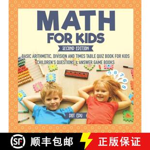 【3-4周达】Math for Kids Second Edition | Basic Arithmetic, Division and Times Table Quiz Book for Ki... [9781541916937]