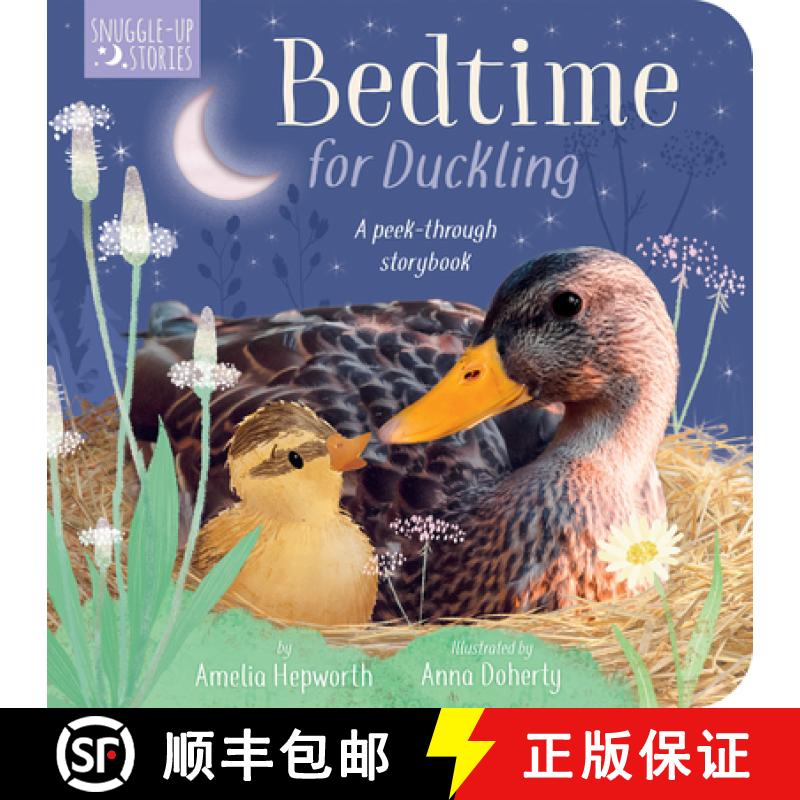 【3-4周达】Bedtime for Duckling: A Peek-Through Book for Kids and Toddlers [9781664350137]