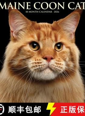 预订 Maine Coon Cats 2026 12 X 12 Wall Calendar [9781549251849]