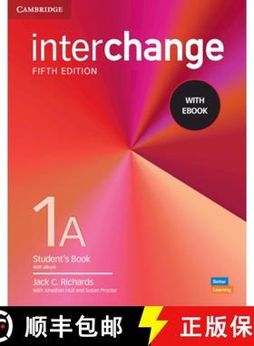 【3-4周达】Interchange Level 1a Student's Book with eBook [With eBook] [9781009040471]