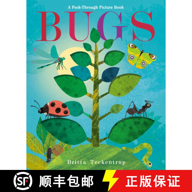 【3-4周达】Bugs: A Peek-Through Picture Book [9780593564585]