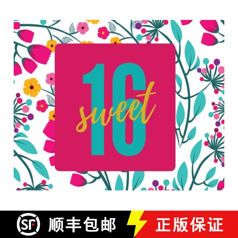 预订 Happy 16th Birthday Guest Book (Landscape Hardcover): Sweet Sixteen Guest book, party and birthd... [9781839900044]