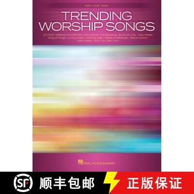 【3-4周达】Trending Worship Songs: 27 Fast-Rising Favorites Arranged for Piano and Voice with Guitar ... [9781540093219]