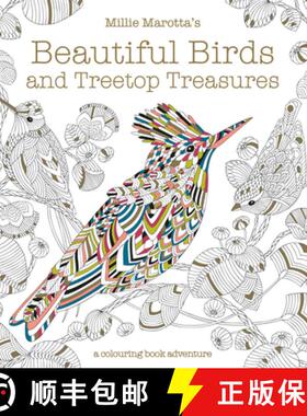 【3-4周达】Millie Marotta's Beautiful Birds and Treetop Treasures: A colouring book adventure [9781849944434]