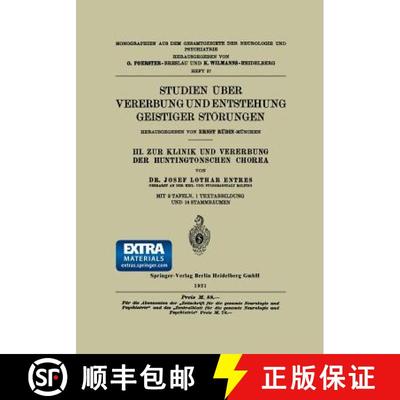 【3-4周达】Studien UEber Vererbung Und Entstehung Geistiger Stoerungen: III. Zur Klinik Und Vererbung... [9783662342077]