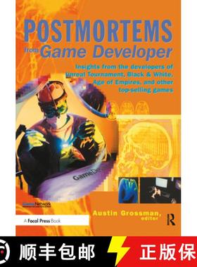 【3-4周达】Postmortems from Game Developer : Insights from the Developers of Unreal Tournament, Black... [9781578202140]