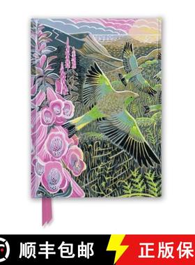 【3-4周达】Annie Soudain: Foxgloves and Finches (Foiled Journal) [9781787558076]