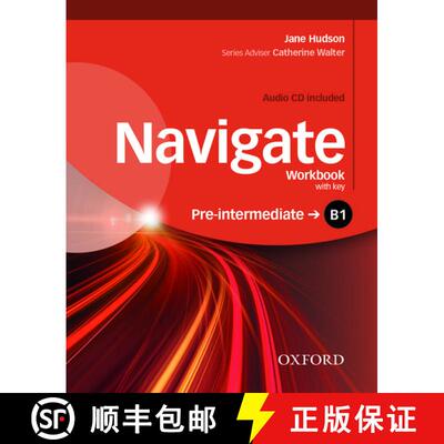 【3-4周达】Navigate: B1 Pre-Intermediate: Workbook with CD (with key) [9780194566537]
