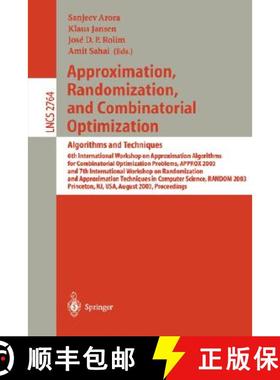 【3-4周达】Approximation, Randomization, and Combinatorial Optimization - Algorithms and Techniques: ... [9783540407706]